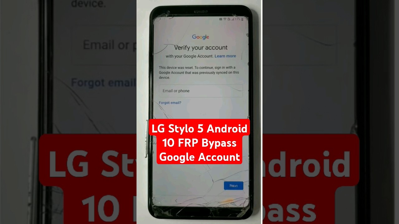 LG Stylo 5 Android 10 FRP Bypass Google Account