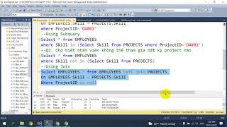 Sử dụng Subquery and CTE(Common Table Expression) để xử lý truy vấn phức tạp trong SQL