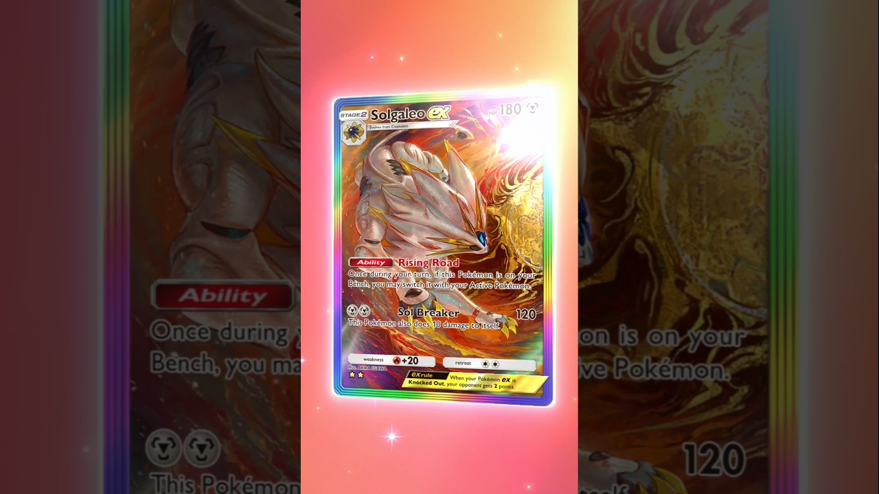 solgaleo rainbow rare card 155/149 Gx Pokmon Check Out This New AMAZING