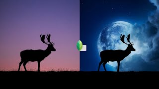 Double Exposure - Deer Silhouette | Snapseed Edit. screenshot 4
