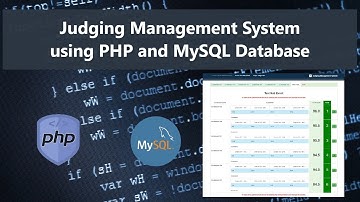 Judging Management System using PHP DEMO
