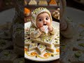 Cute Baby Eating Barfi 😍 # Sweet Baby Moments #Shorts