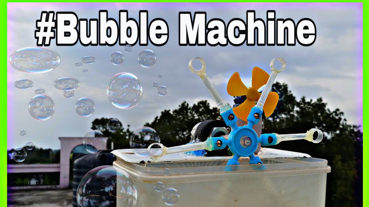 How To Make A Bubble Machine At Home | Bubble Maker Science Project |Amazing bubble Machine DIY