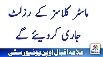 AIOU Master / MA Or MSC Spring 2021 Result