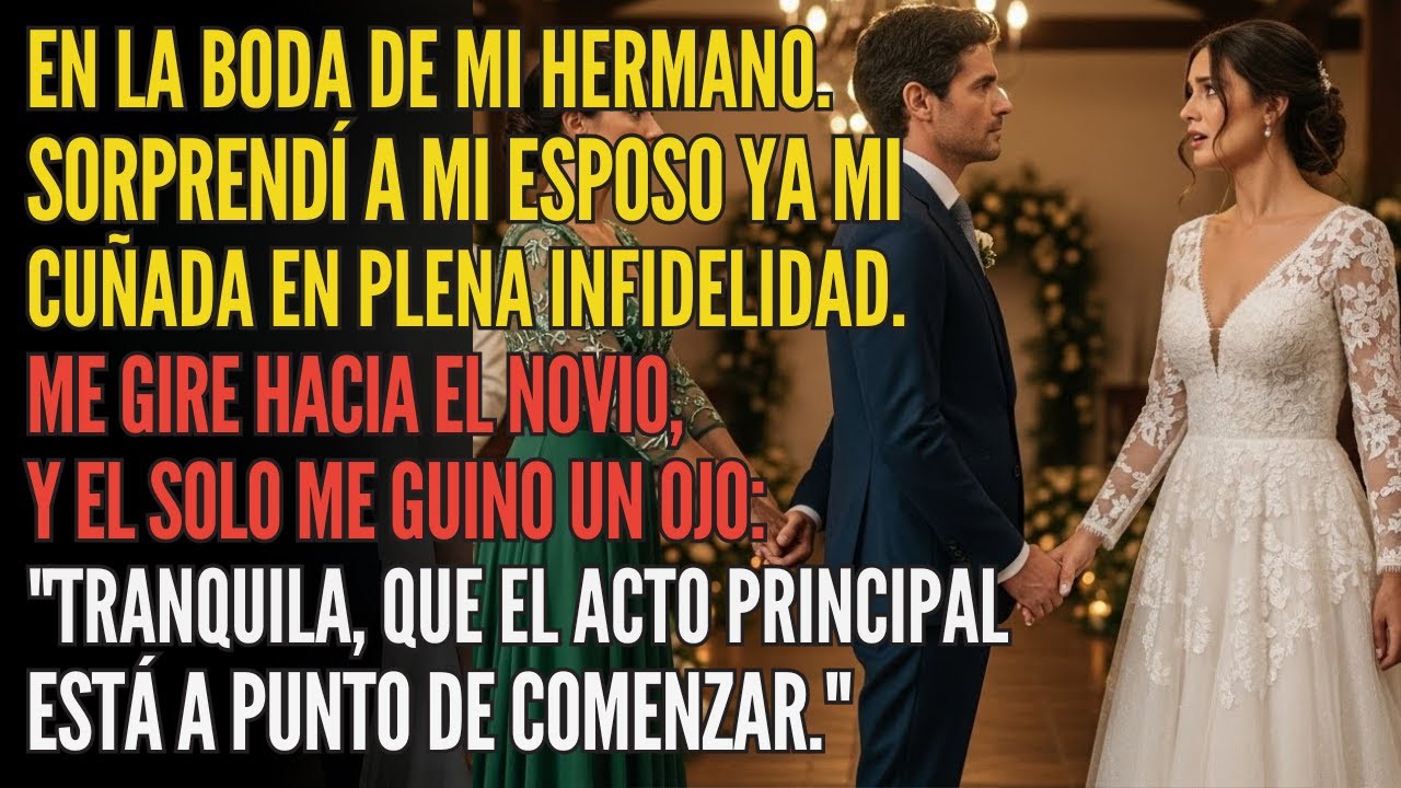 En La Boda De Mi Hermano, Pillé A Mi Esposo Y A Mi Cuñada Juntos💔. Miré Al Novio Y Solo Me Dijo...🤫.