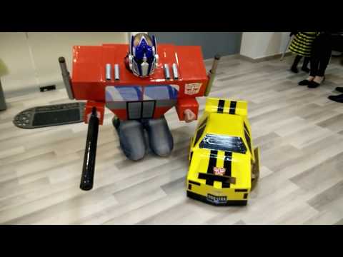 Transformers DIY costumes - Bumblebee & Optimus Prime