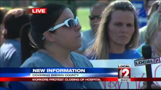 Georgetown hospital employees protest closing, n