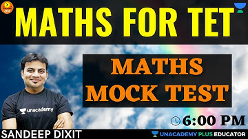 REET Special Class For Mock Test | Maths for REET | Sandeep Dixit