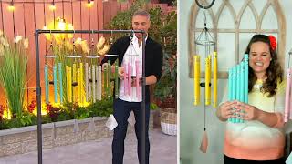 Marigold 36" Five Bell Hand Tuned Wind Chimes on QVC screenshot 5