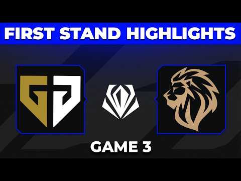 GEN vs LYON Highlights Game 3 | 2026 First Stand Groups Day 4 | Gen.G vs LYON