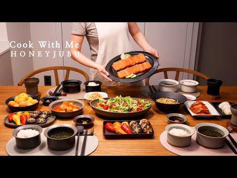 5 AM, 11 Home-cooked Meals | Husband's Lunchbox Gimbap | Cook with me