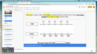Ratios:  Double Number Lines