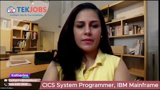 CICS System Programmer, IBM Mainframe 082324 Katherine