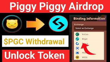 Piggy Piggy Withdrawal  Start || PGC Token Withdraw Process || Unlock & Sell Mathad