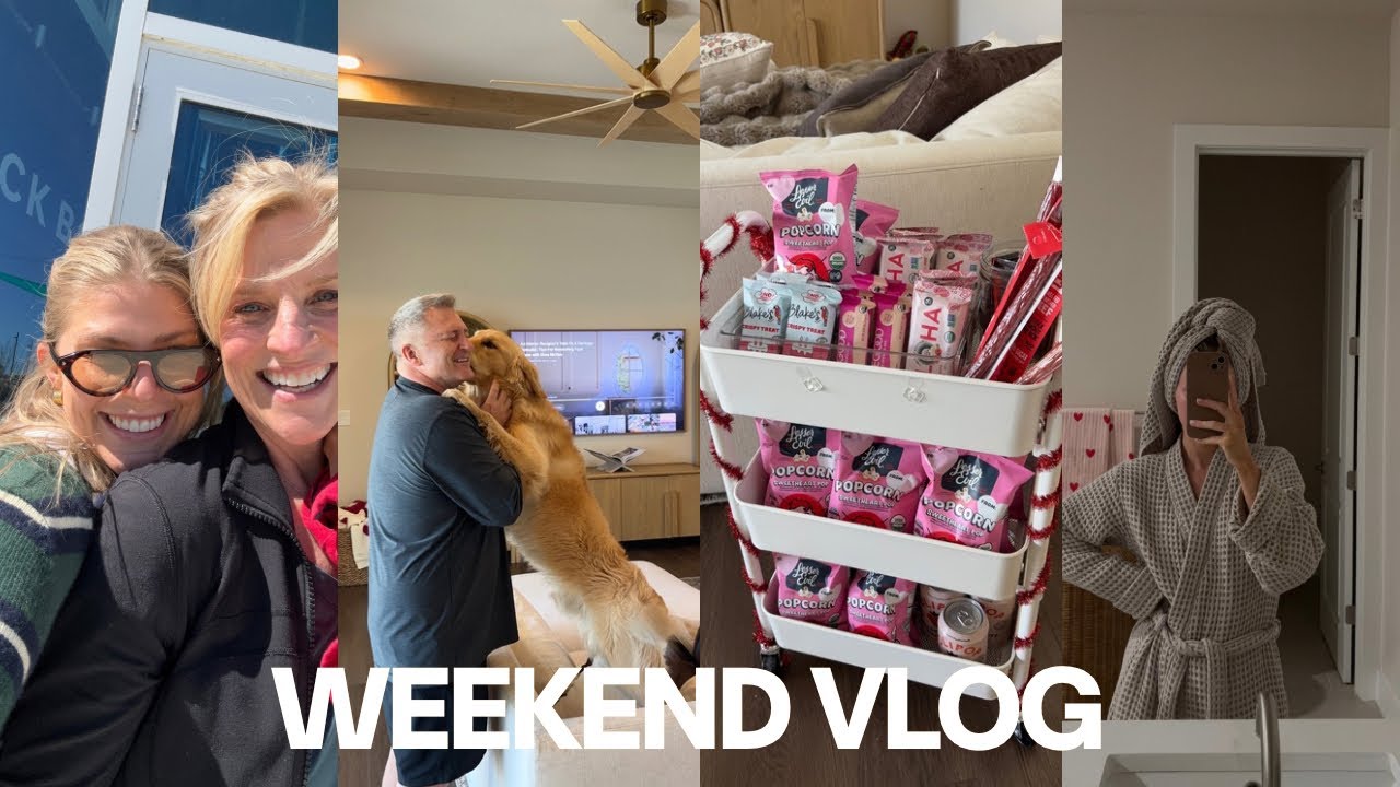 WEEKEND VLOG: galentine’s gift bags, time with family, Sunday reset, how I’m feeling lately
