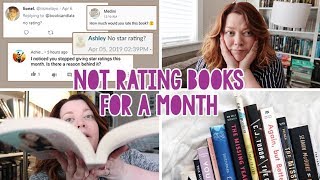 EXPERIMENT | NOT RATING BOOKS FOR A MONTH