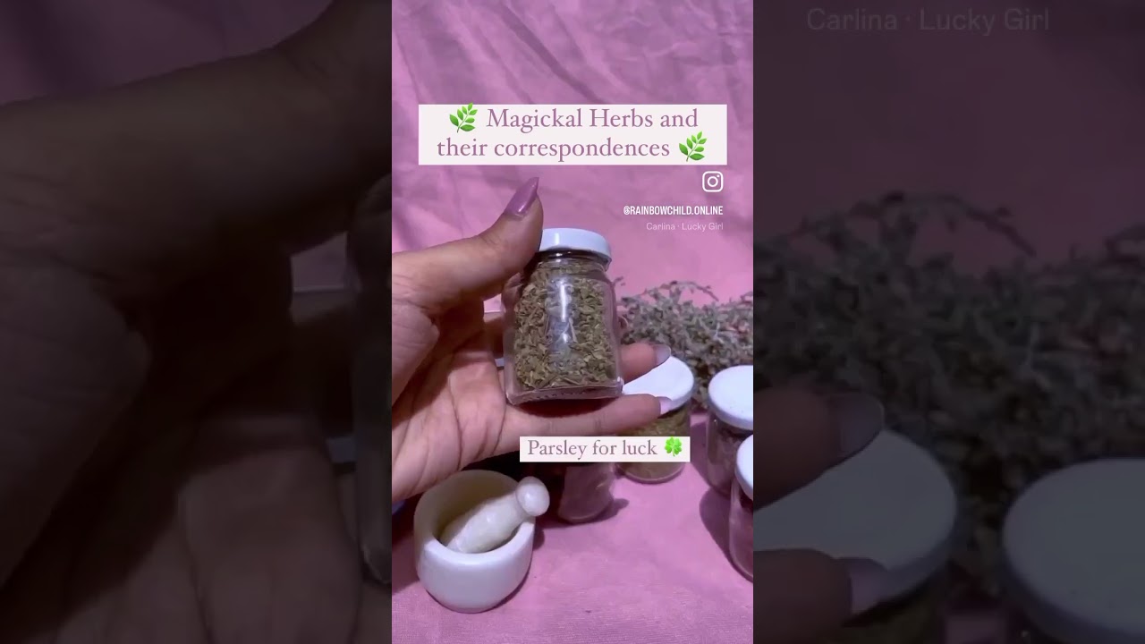 Magical herbs and their correspondences