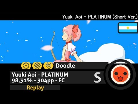 Yuuki Aoi - PLATINUM (Short Ver.) [Taiko Oni]+DTHRHD | Played by Doodle