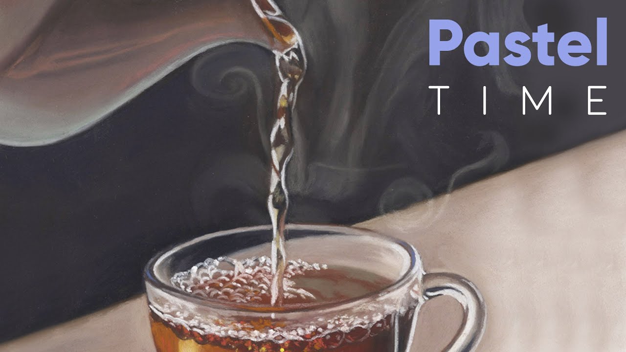 Hot Tea in Soft Pastel - Timelapse