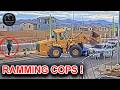 Maniac Has a Complete Meltdown in Stolen Bulldozer, Tries to Run Over Cops