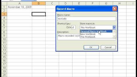 Excel Macro 2003