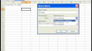 Excel Macro 2003