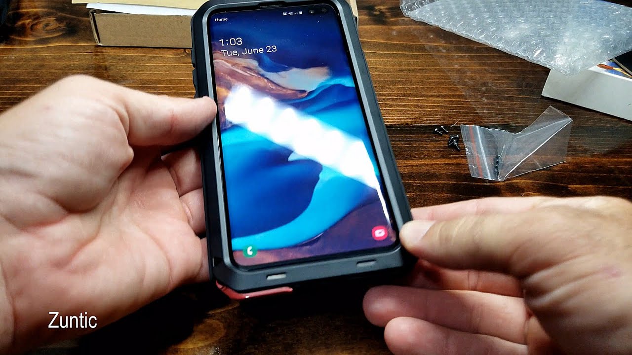 Update Samsung s10 Plus Military Metal case unboxing and install