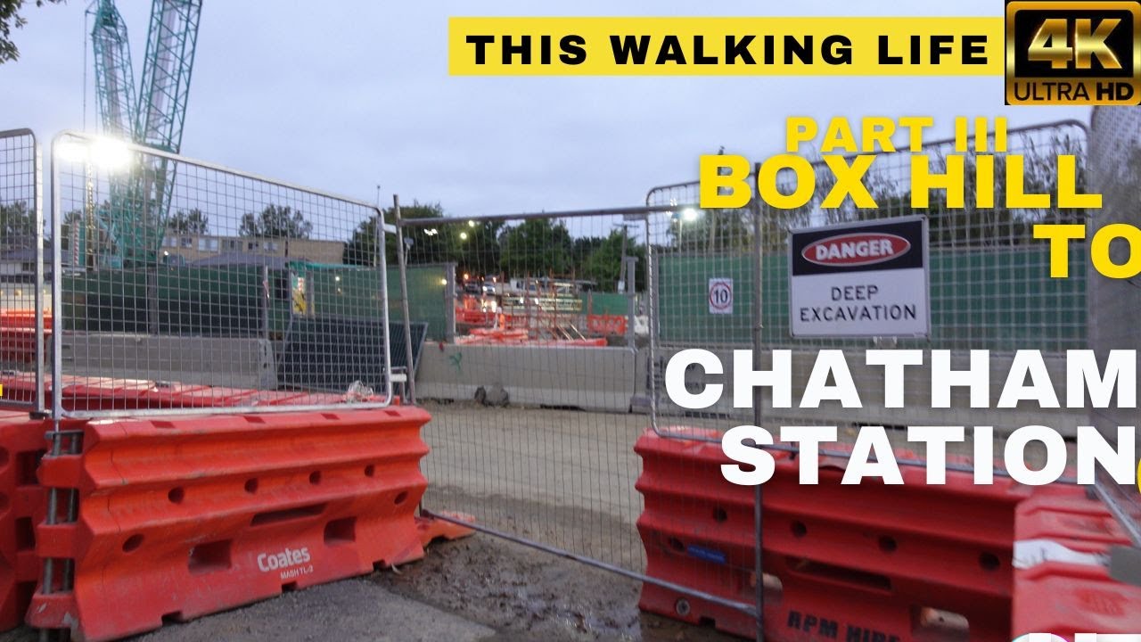 ⁴ᴷWalking Melbourne Surrey Hills/Mont Albert Level Crossing Removal Project 2023 Box HillToChatham 3