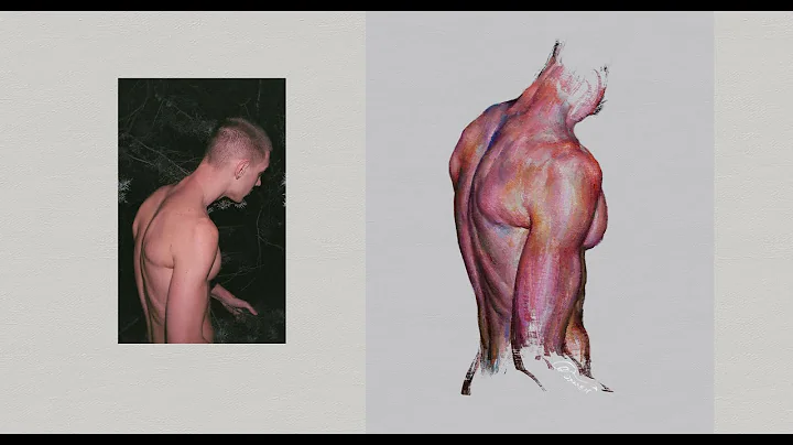 Digital painting process.
