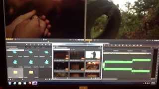 All day in the edit lab making a short film.