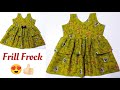 Frill / Layer Baby Frock Cutting and Stitching || 3-5 year Baby Frock Cutting and Stitching 😍👌🏻