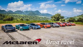 Forza Horizon 5: The McLaren Drag race! (McLaren P1, F1, Speedtail, Senna, 720S, 600LT & More!)