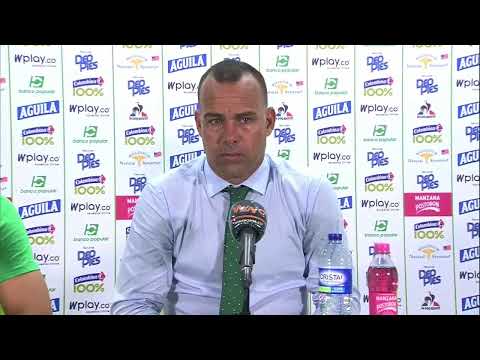 Rueda de prensa del Deportivo Cali tras el partido frente a Atlético Nacional