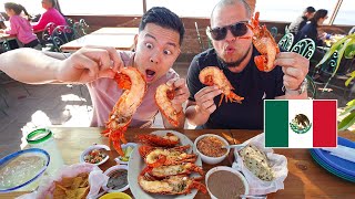 ROSARITO'S Hidden Lobster Village 🦞🇲🇽 HUGE LOBSTER BURRITOS In MEXICO!