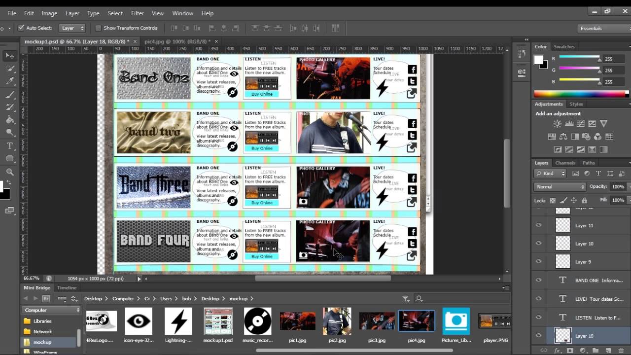 Web Design Wireframe & Mockup - Part4 - YouTube