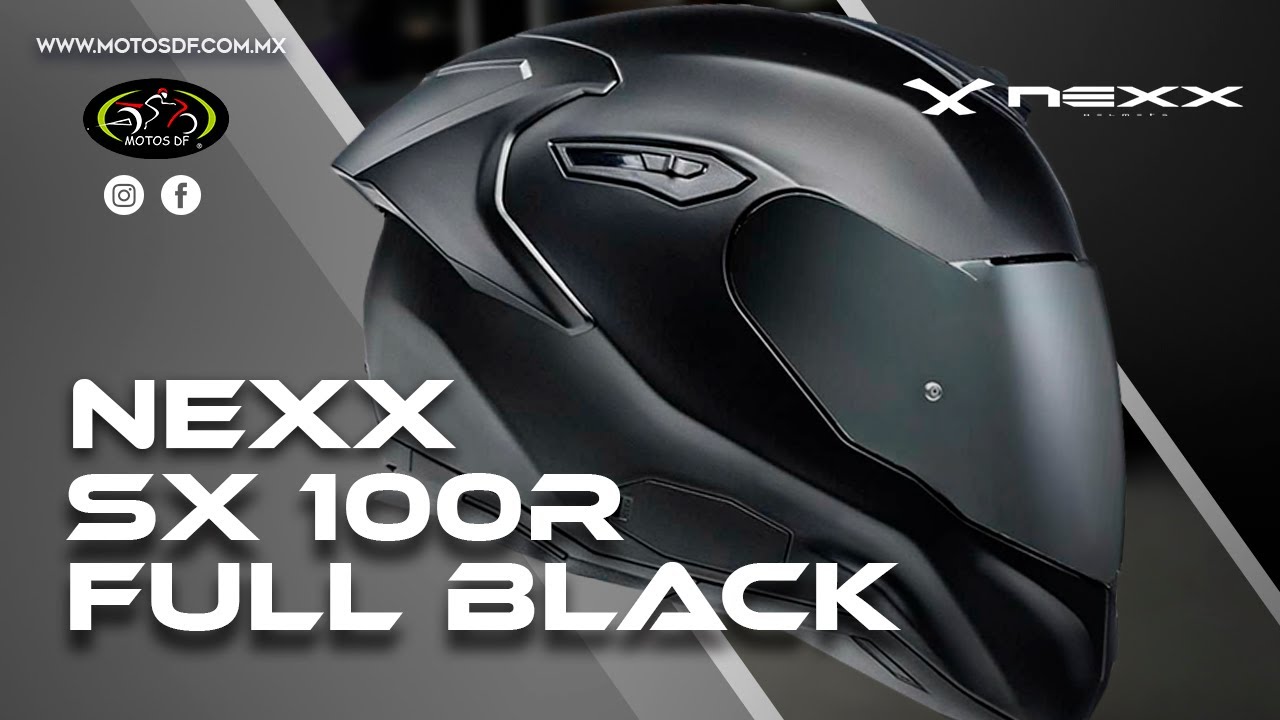 Casco Nexx SX.100R Full Black - YouTube Casco Nexx SX.100R Full Black - YouTube