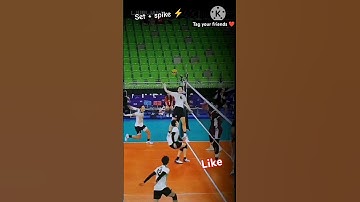 volleyball super set +spike 🔥||#volleyball #spike #attitude #status #shortsviral #trendingshorts