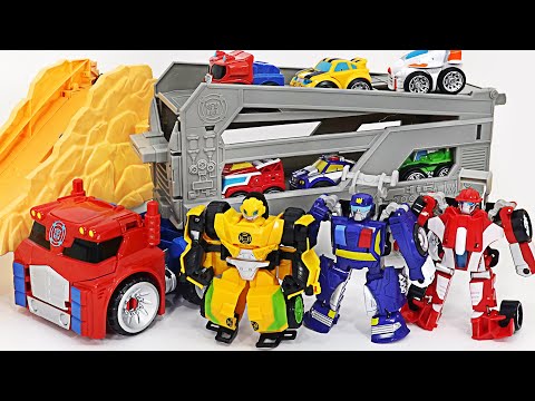 Transformers <strong>Rescue</strong> Bots Academy road <strong>rescue</strong> team <strong>trailer</strong>! Go! | DuDuPopTOY