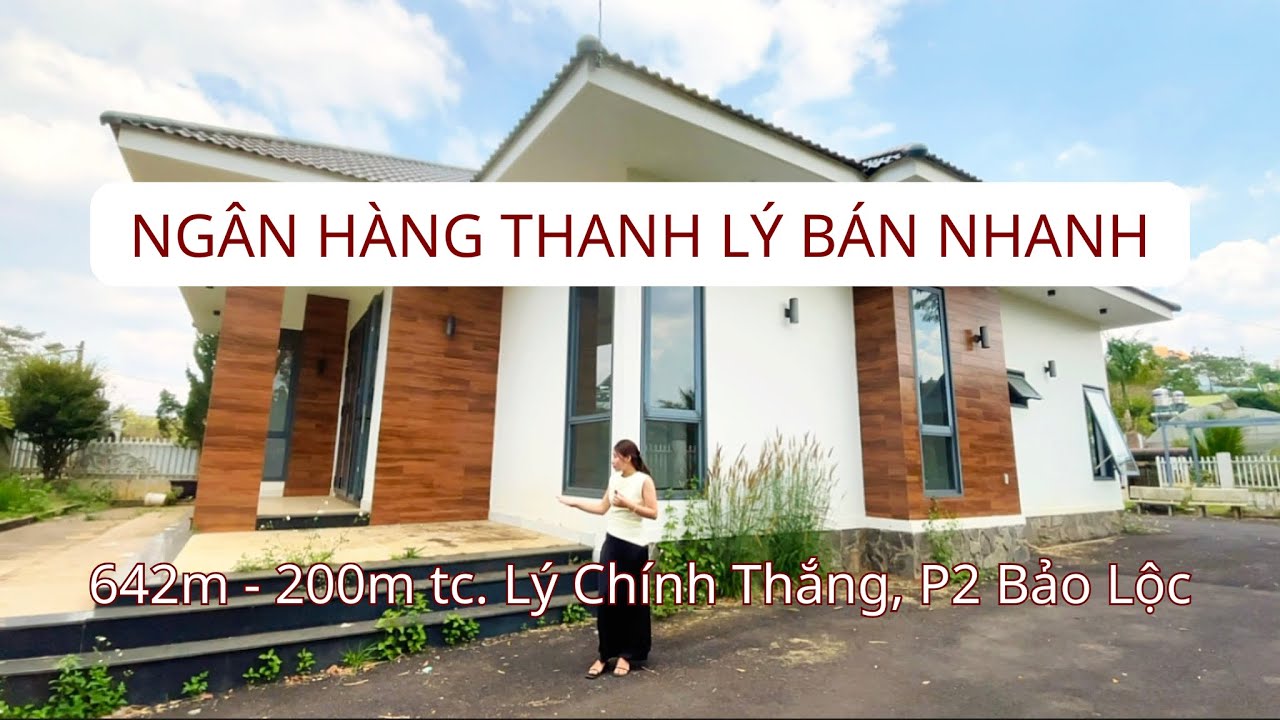 ( 221) 🎊Ngân hàng có nhà kiên cố không bị hư hại cần thanh lý| Cù Hương- BẢO LỘC LAND