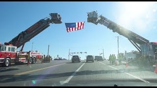 Fallen US Marshal Christopher Hill Procession into Funeral