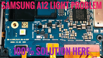 Samsung A12 backlight problem solution 100% by yashik mobile tutorial
