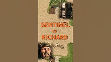 Sentinel vs Richard | Stronghold Crusader: DE #strongholdcrusader #fireflystudios #gameplay #rts