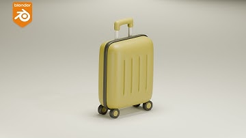 Blender 3D Tutorial | Create a Cute and Simple 3D Suitcase!