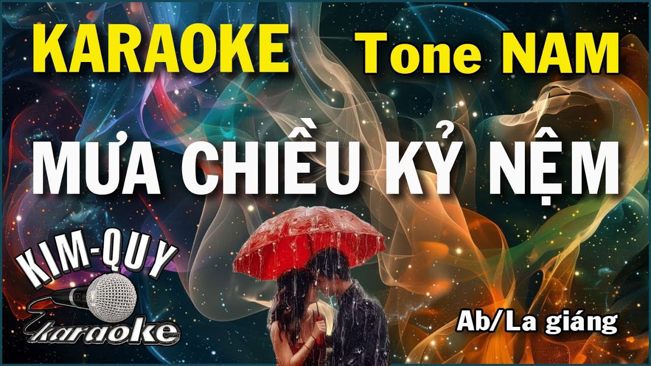 Karaoke MƯA CHIỀU KỶ NIỆM -  Slow Rock - Tone NAM ( G/Sol Trưởng ) KIM QUY Karaoke