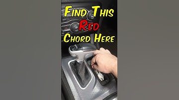 Shift Dodge Charger Into Neutral Without Battery Power | #Shorts