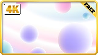 Soft Pastel Sphere Floating In Holographic Background Video Loops screenshot 3