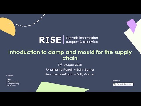 Introduction to damp and mould with Baily Garner | RISE Masterclass