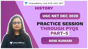 NTA UGC NET SEP 2020 | Practice session through PYQs Part-5 | Soni Kumari | Unacademy Live