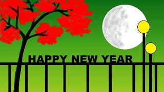 New Year 2026 Drawing | How to Draw in Ms Paint | drawing in paint in computer | paint in computer