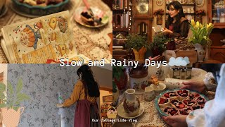 🌧️April’s Rain has arrived 🕯️ | Slow and Rainy Days | Gardening 🪴